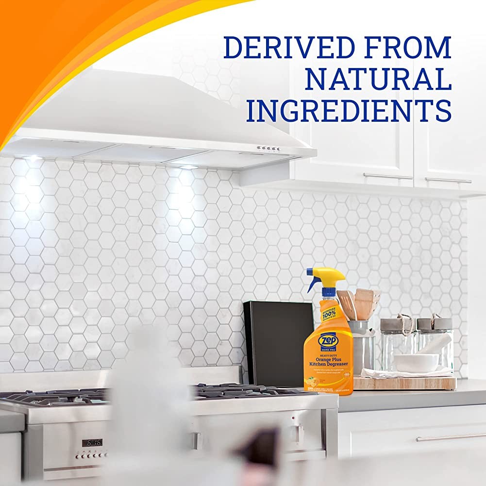 Zep Home Pro Heavy-Duty Orange Plus Kitchen Degreaser – 24 oz (Case of 6) –