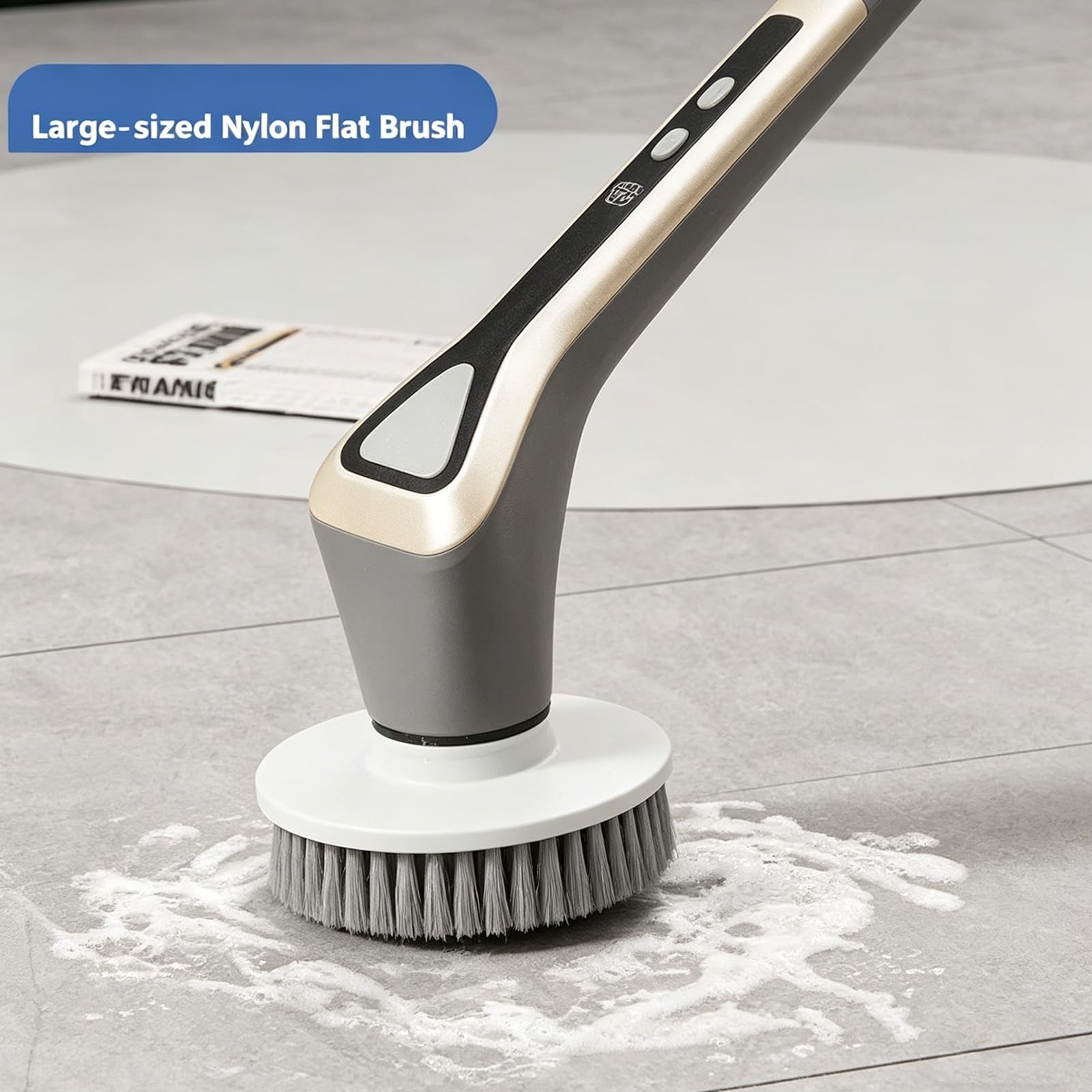 Electric Spin Scrubber, Full-Body Spray Cleaning Solution Waterproof Bathroom…