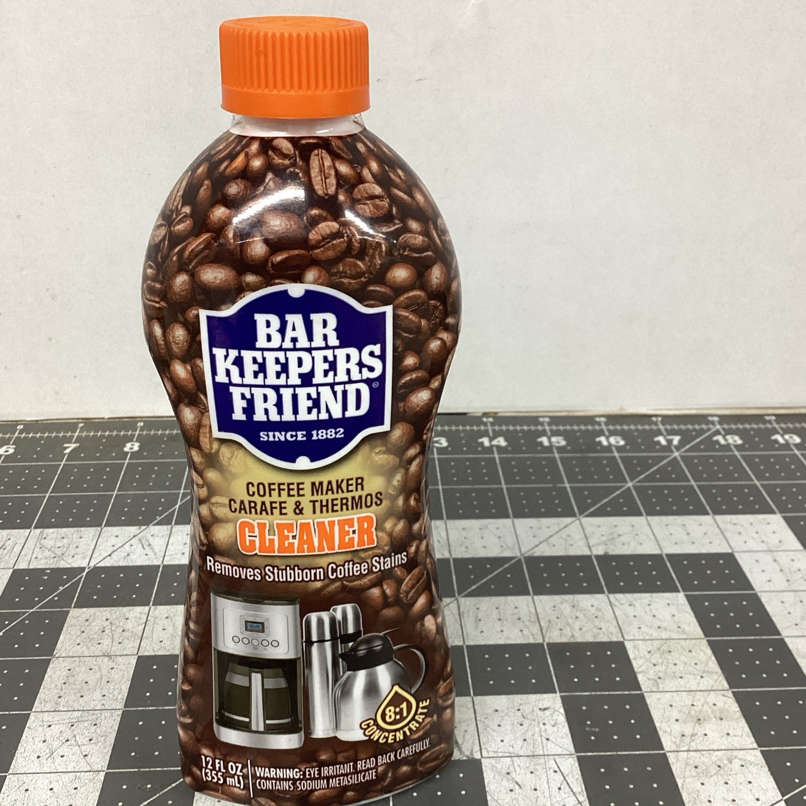 Bar Keepers Friend COFFEE MAKER CARAFE & THERMOS CLEANER 12 fl oz Lot of 2