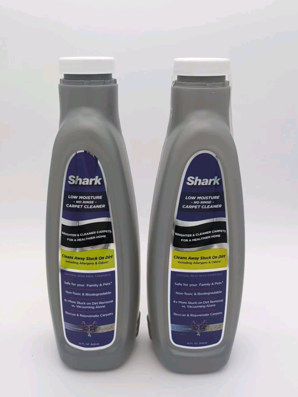 Shark Sonic Duo No Rinse Carpet Cleaner English Lavender 32oz Lot Of 2 Sealed