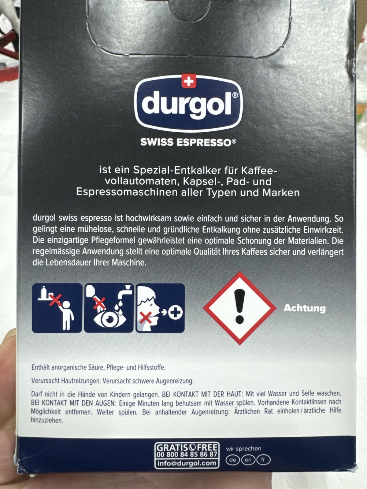Durgol Entkalker 2x125ml Ded18 ACC NEW