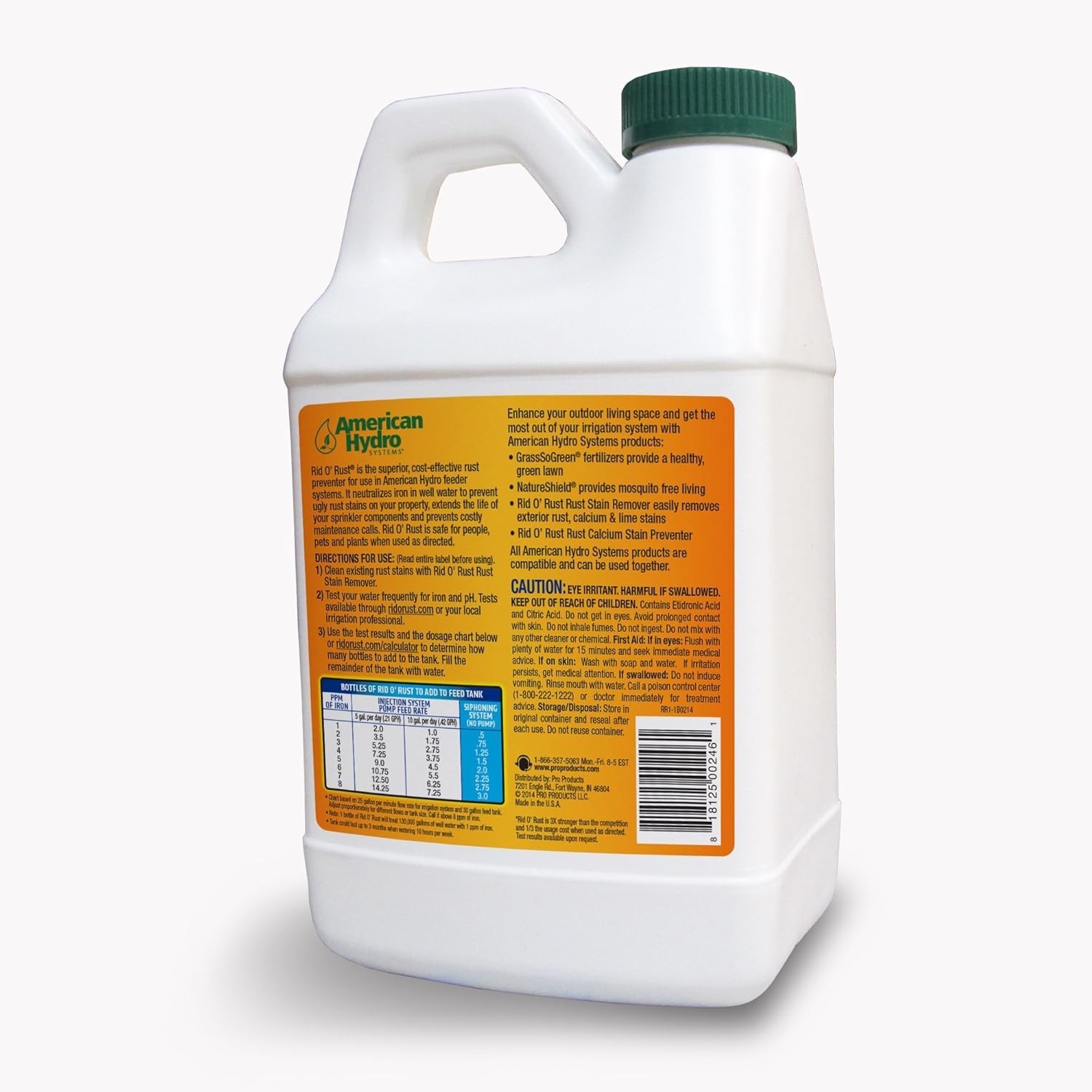 RR1 Rid O Rust Rust Stain Preventer 64oz Bottle Pack of 2