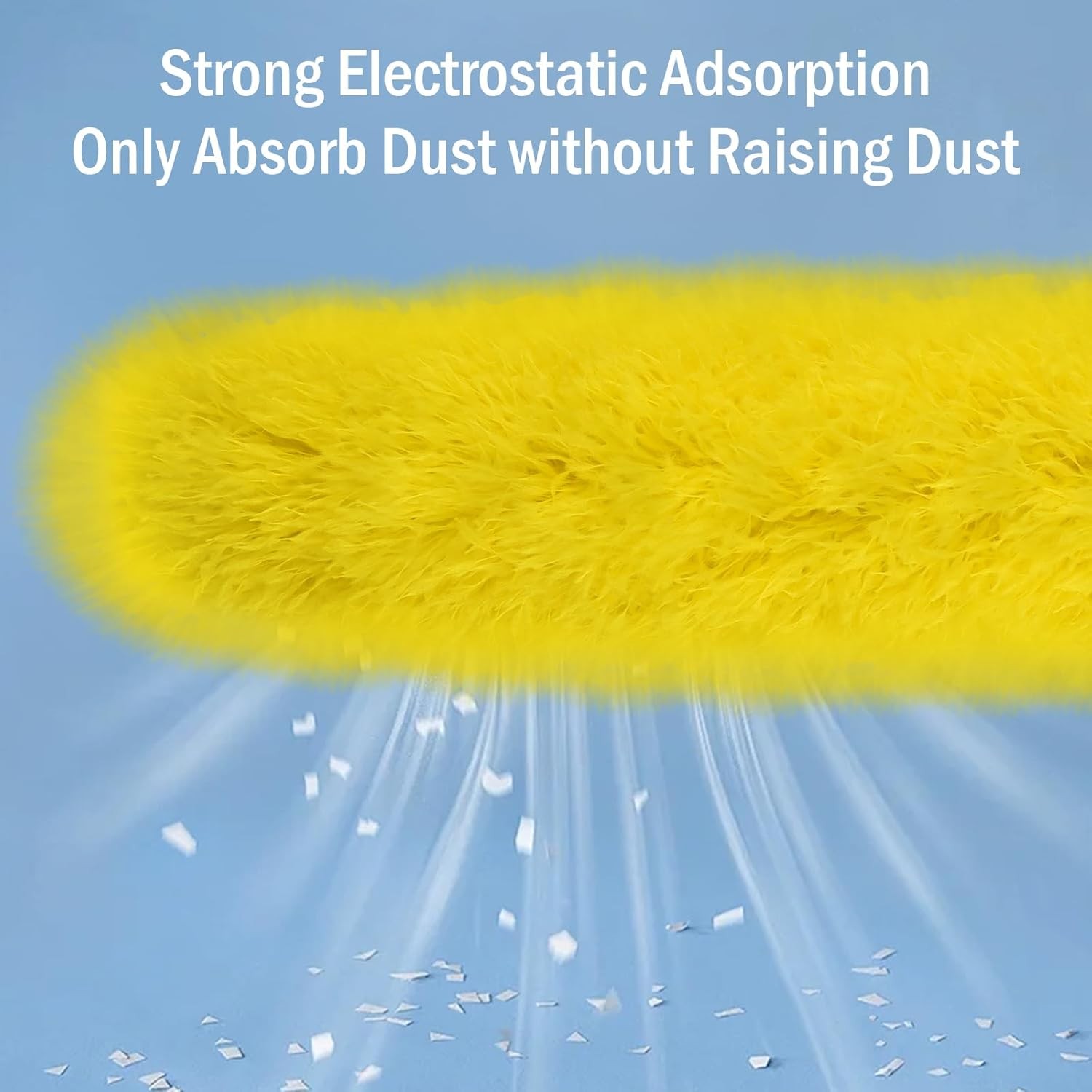 Cobweb Duster with Extension Pole, 110″ Microfiber Feather Duster Kit with Benda