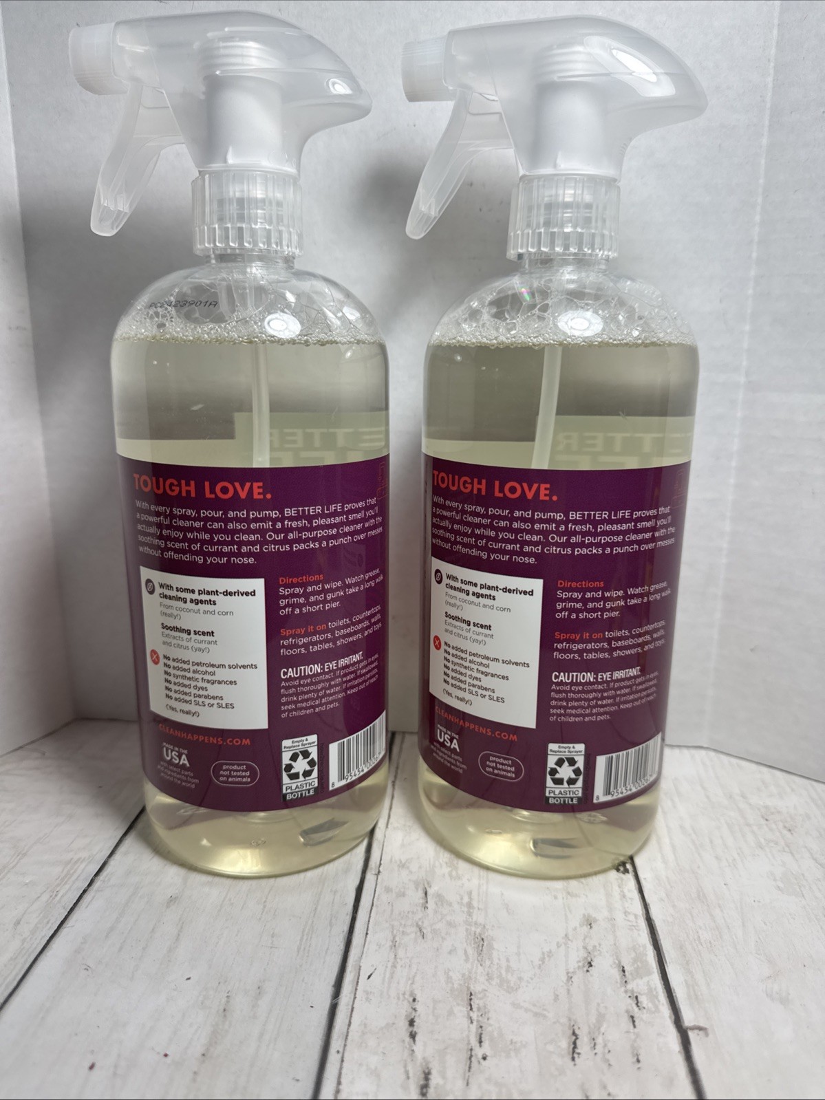 Better Life All-Purpose Plant Based Cleaner Natural Currant & Citrus 32 oz 2 Bot