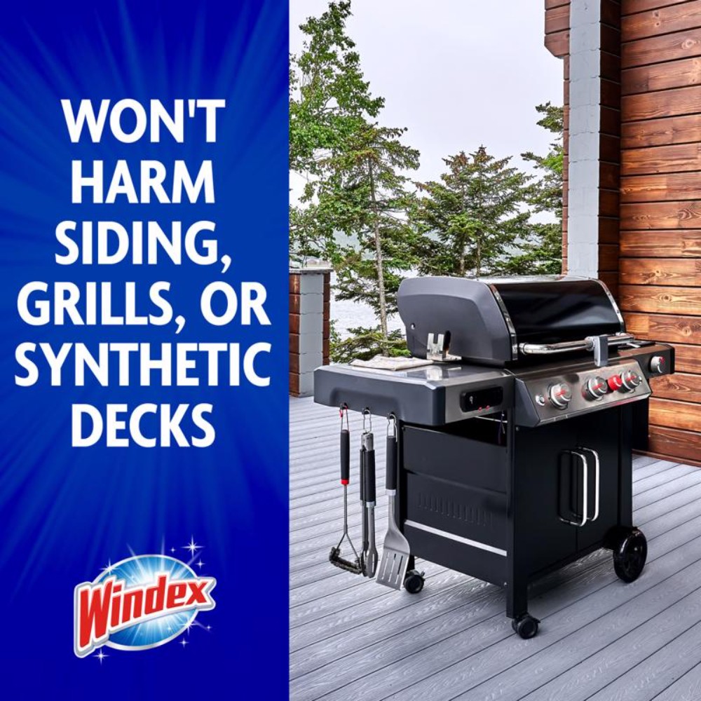 Windex 10122 Blue Outdoor Glass Cleaner 3 oz. with Sprayer (Pack of 8)