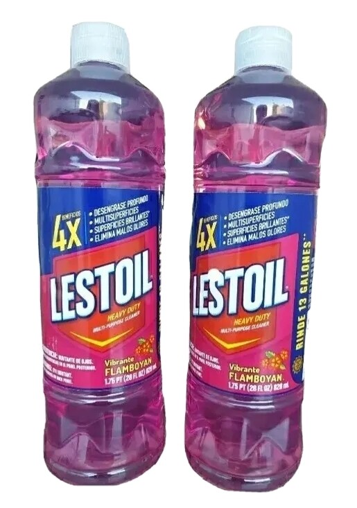 LESTOIL WILD FLOWER SCENT HEAVY DUTY MULTI-PURPOSE DEGREASER CLEANER 2pk-28oz.