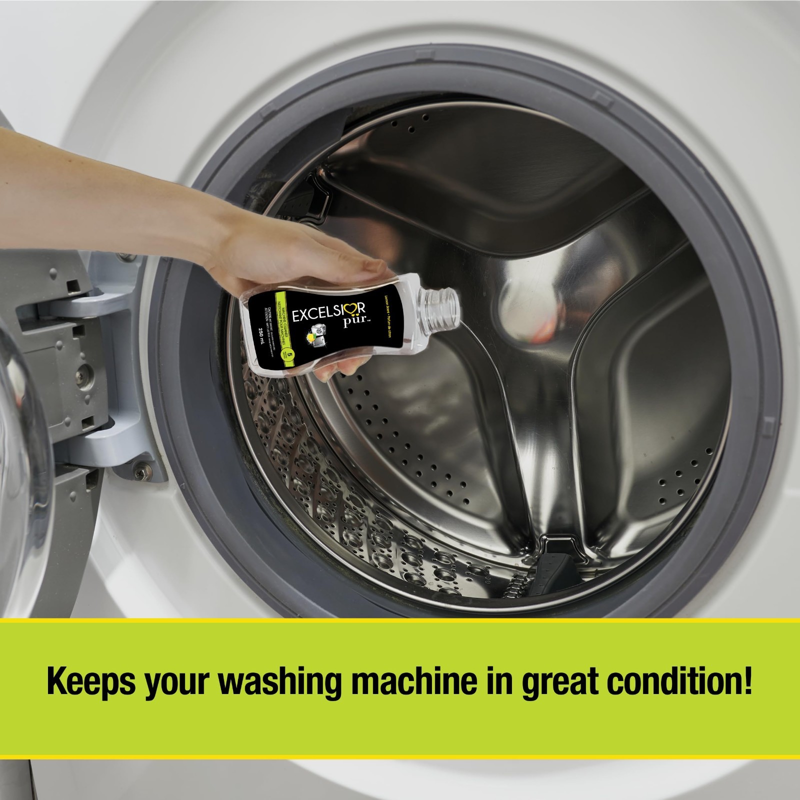 Enzyme Washing Machine Cleaner Liquid, 250ml – Deep Clean for HE & Standard Mach