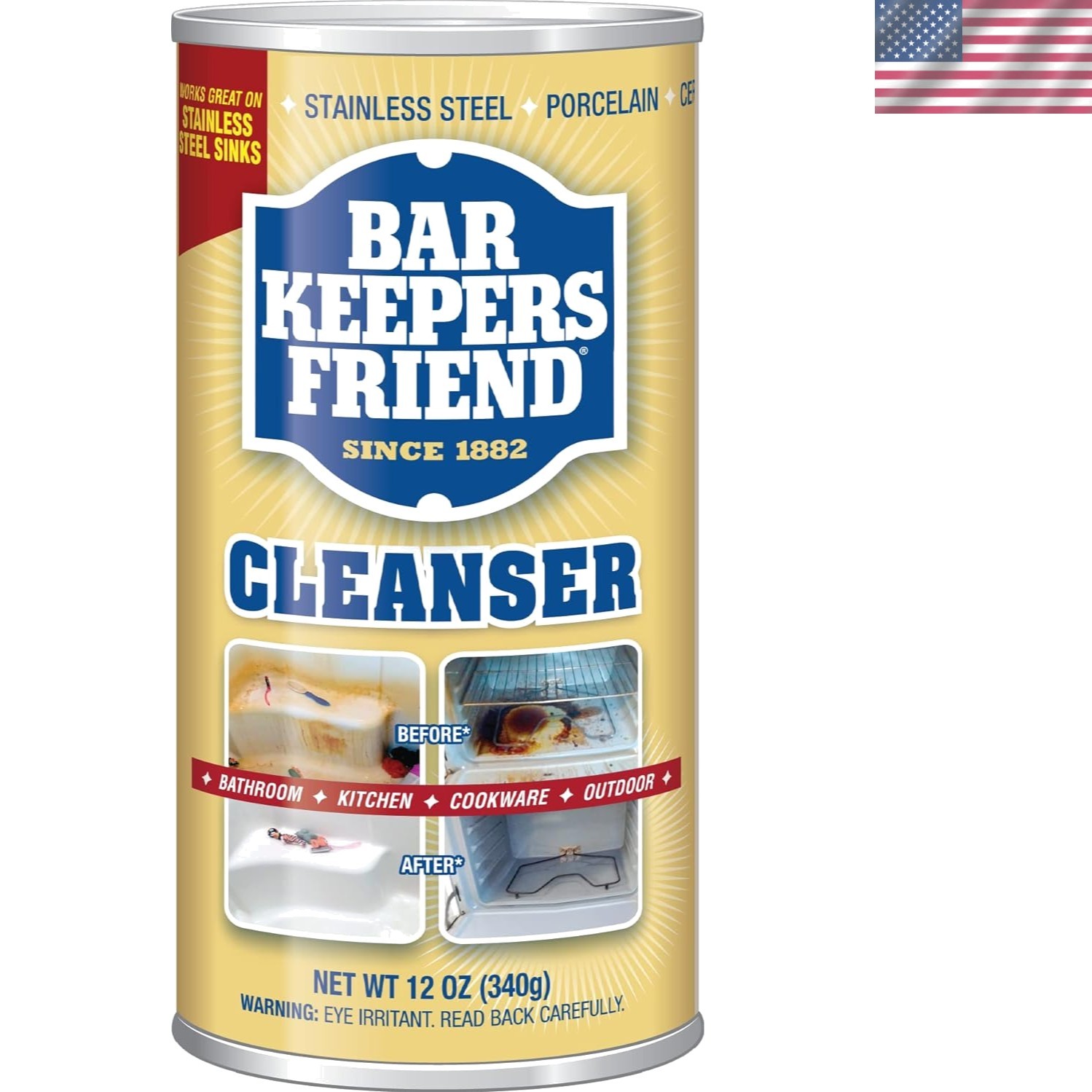 12-Ounce Powdered Cleanser – Non-Toxic Solution for Stainless Steel and Tile