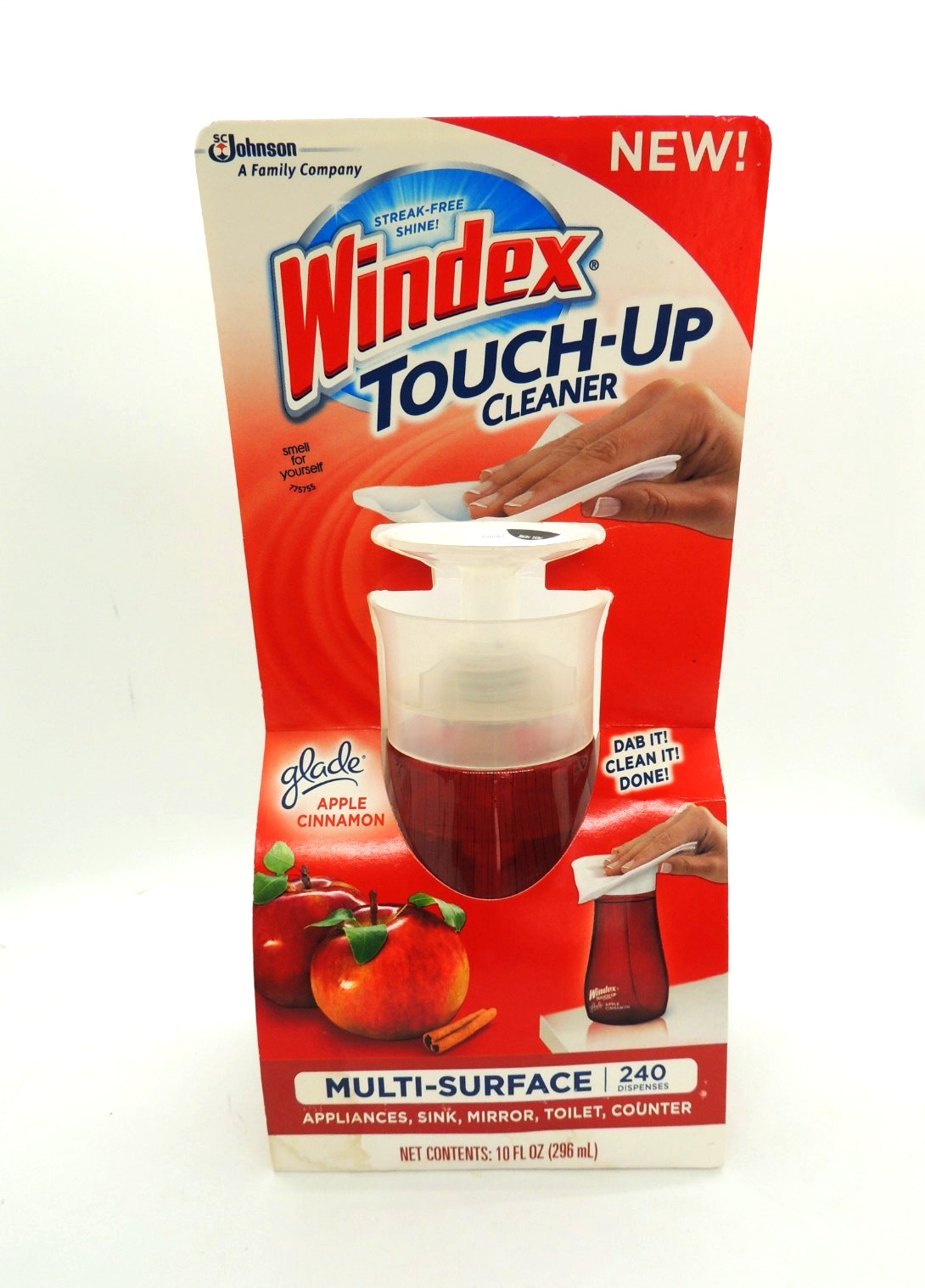 Windex Touch-Up Cleaner Glade Apple Cinnamon Multi-Surface 10 oz New In Package