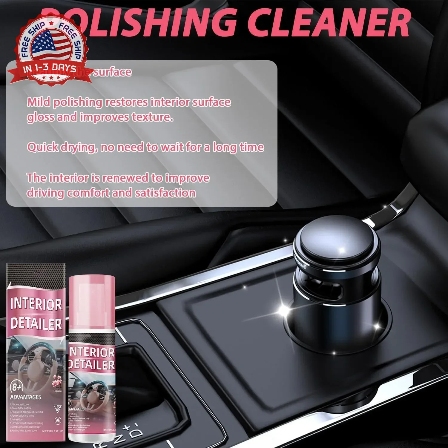 Polishing Cleaner Car Interior, Interior Detail Spray, Car Interior Detailing Cl