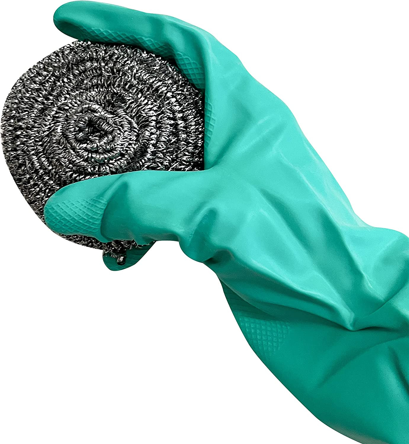 Kingseal Stainless Steel Scrubbers, Scrub Pads, Heavy Duty, 50 Gram Weight