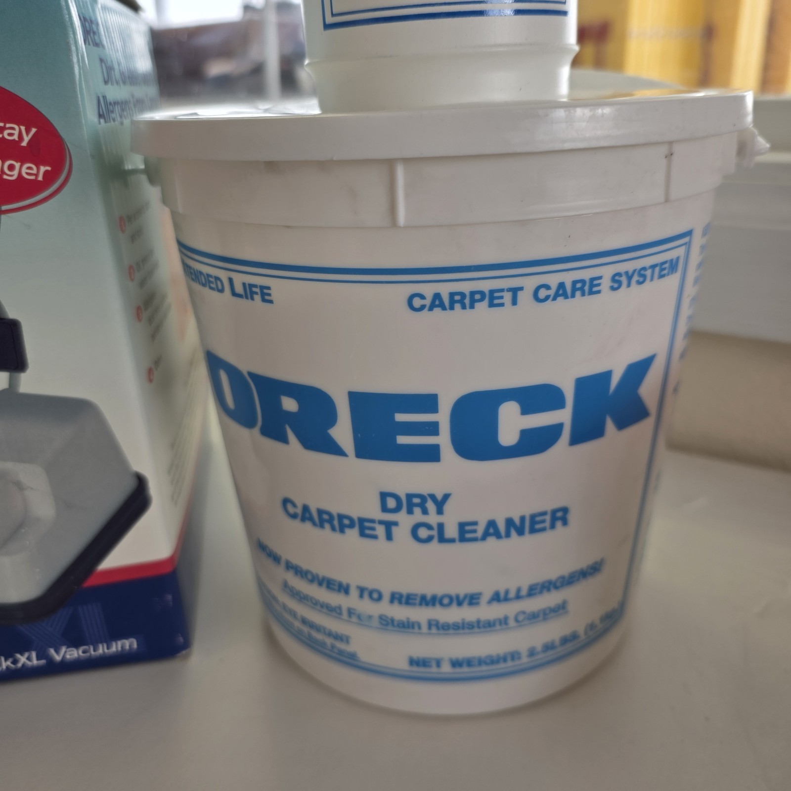 Oreck Dry Carpet Shampoo Cleaning System Pre-Spray, Powder, Brush New In Box