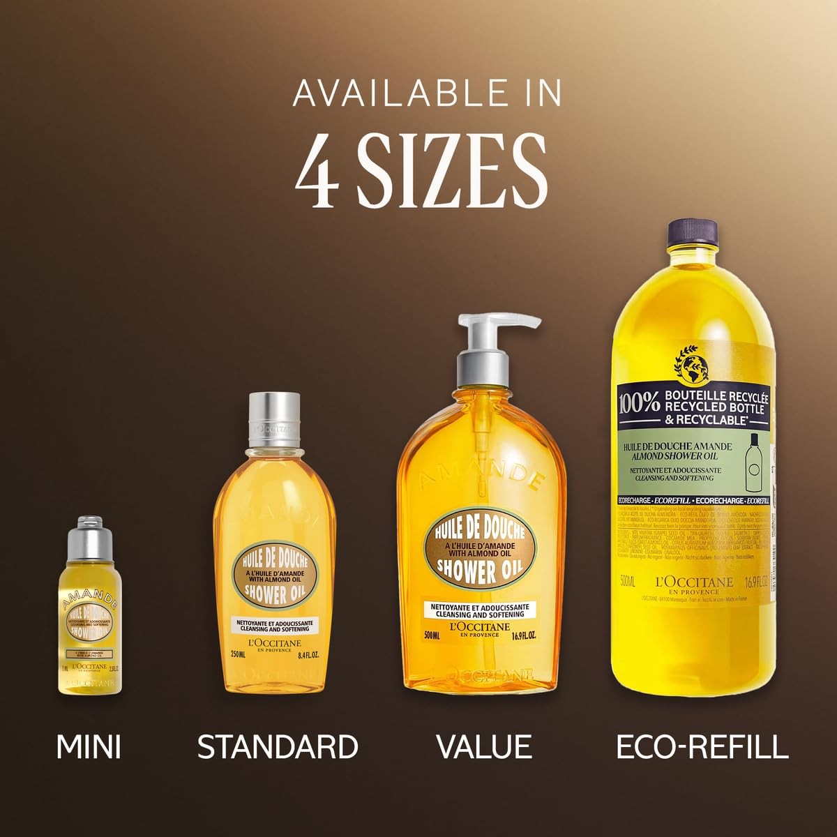 L’OCCITANE Cleansing & Softening Almond Shower Oil, Body Wash & Shaving Base P