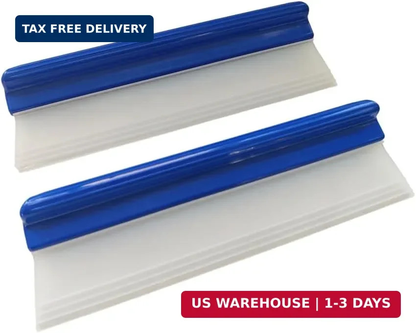 Flexible Silicone Water Car Squeegee, 12″ Automotive Car Window Water Wiper Blad