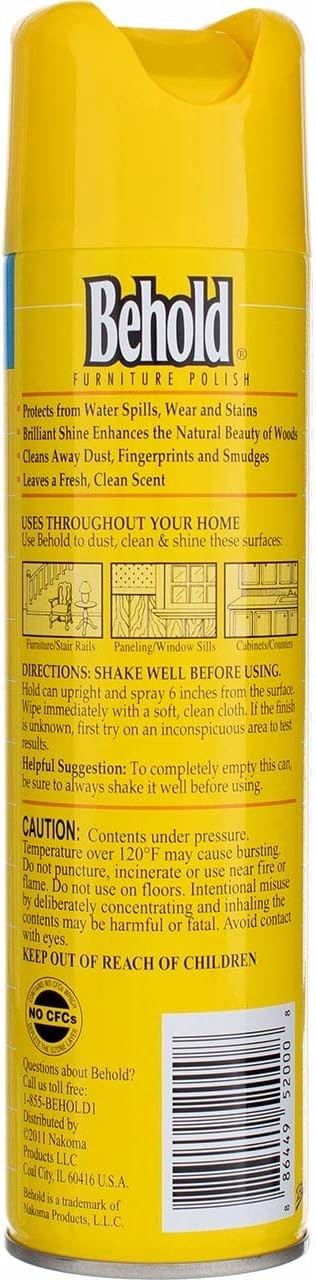 Furniture Polish, Lemon, 12.5 Ounce