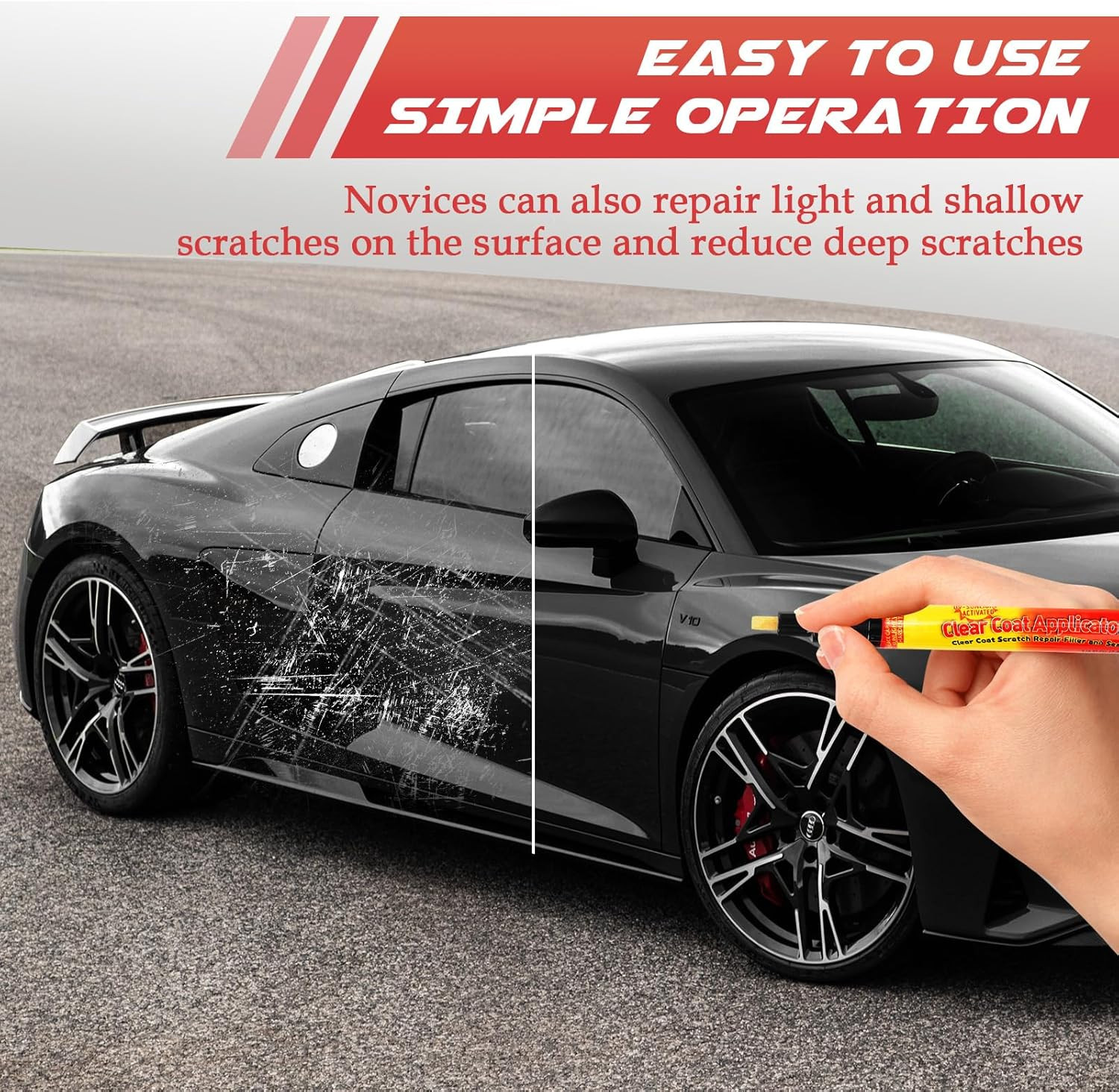 3PCS Vitanst Clearfix Scratch Remover, Magic Car Scratch Removal Pen, Auto Pa…