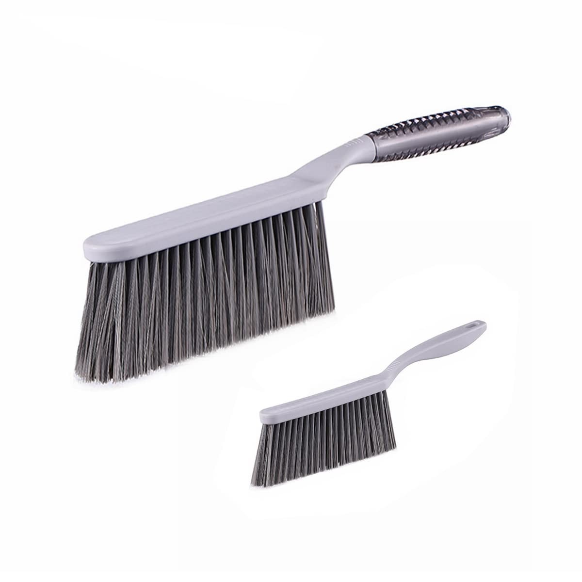 Dusting Brush 13″ Short Thick Firm Plastic Bristles Medium Handheld Broom Cleani