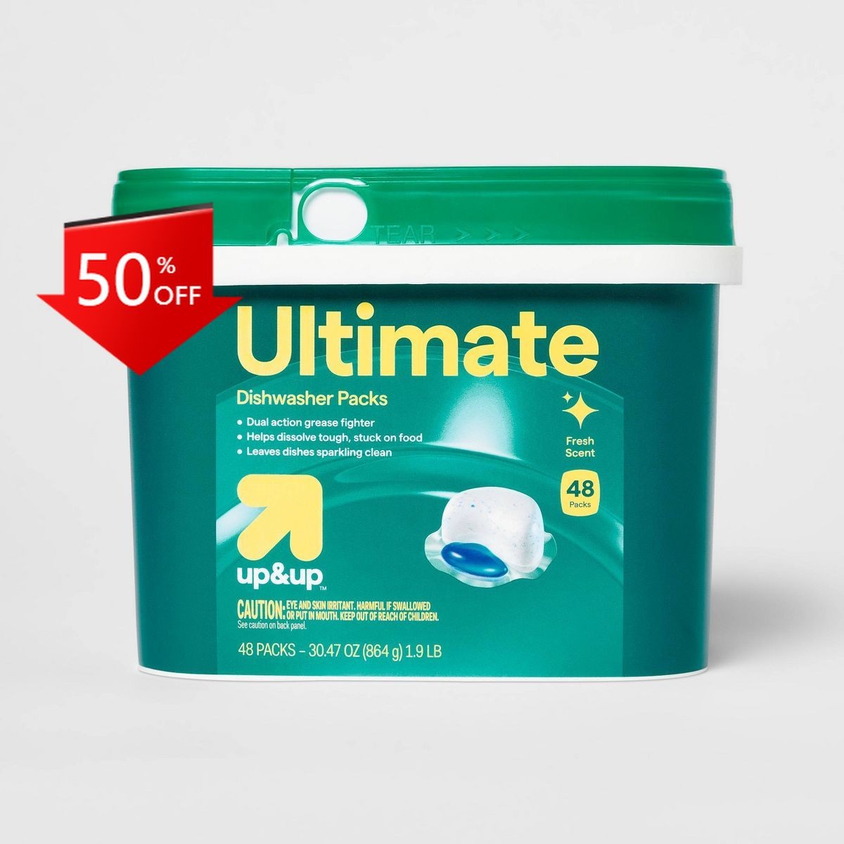 Ultimate Dishwasher Detergent Packs – 48ct – up&up™