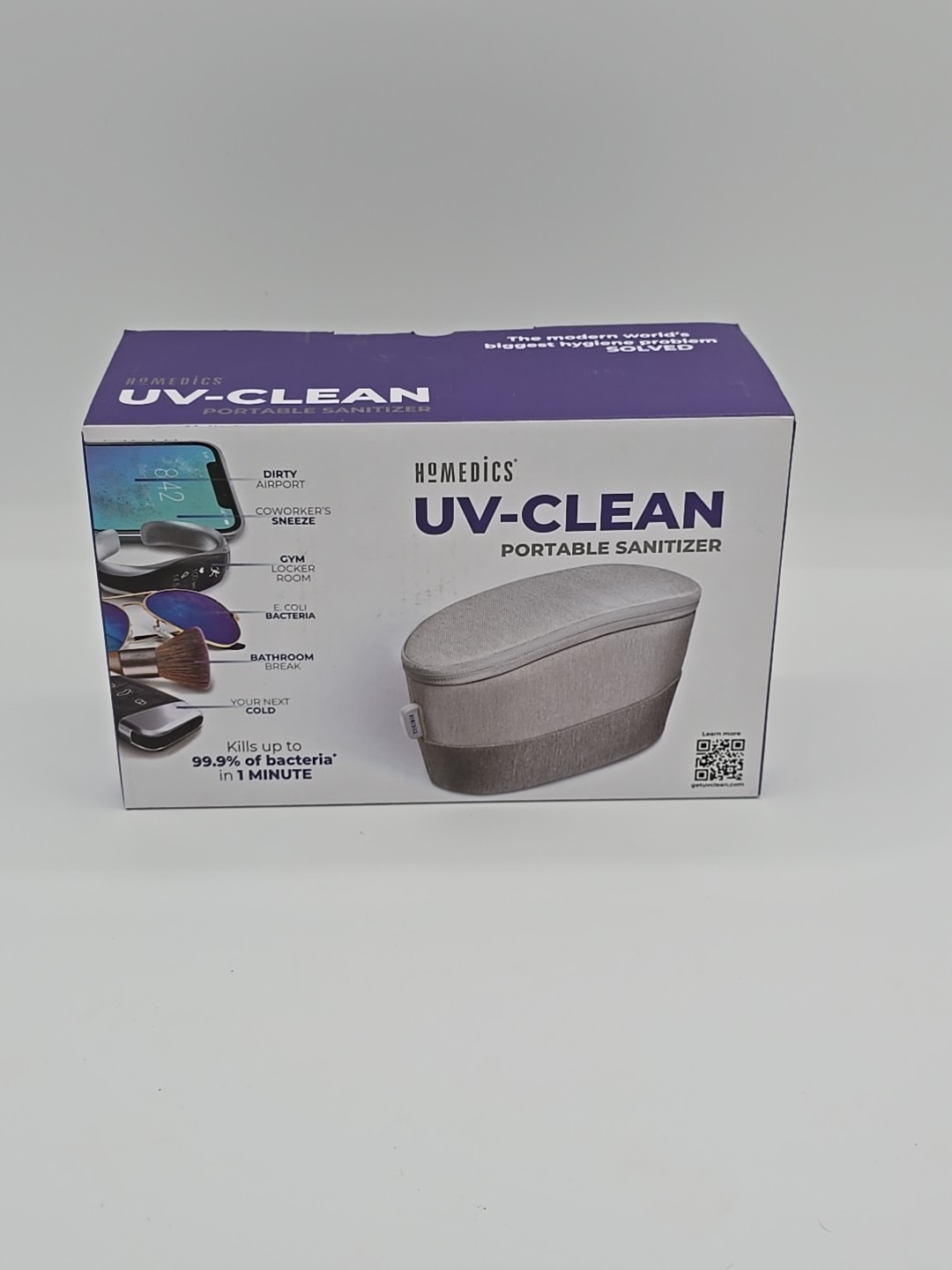 Homedics UV-Clean Portable Sanitizer, Open Box But New, Never Used.