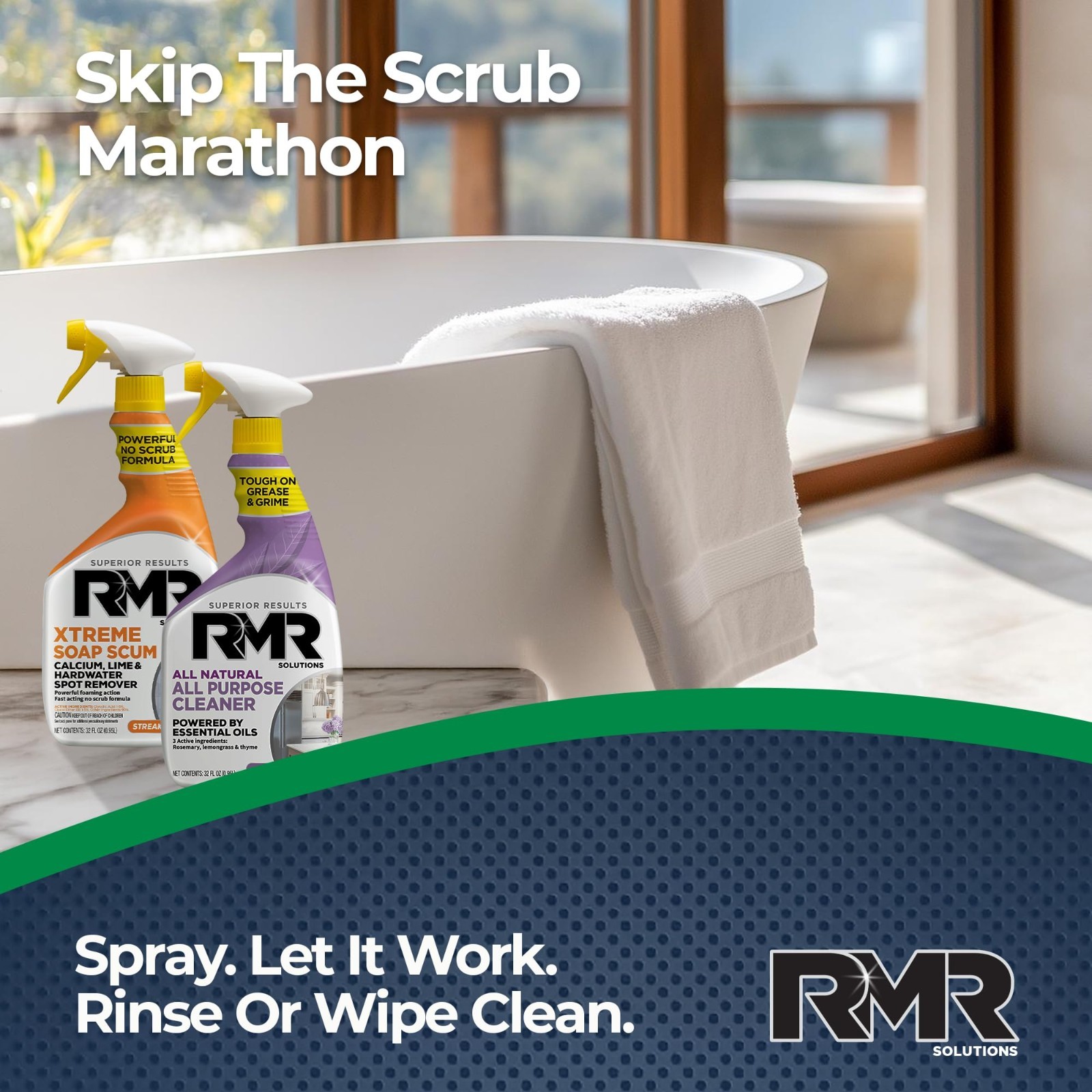 Xtreme Soap Scum Remover & All-Purpose Cleaner Bundle – 2-Step Bathroom & Househ