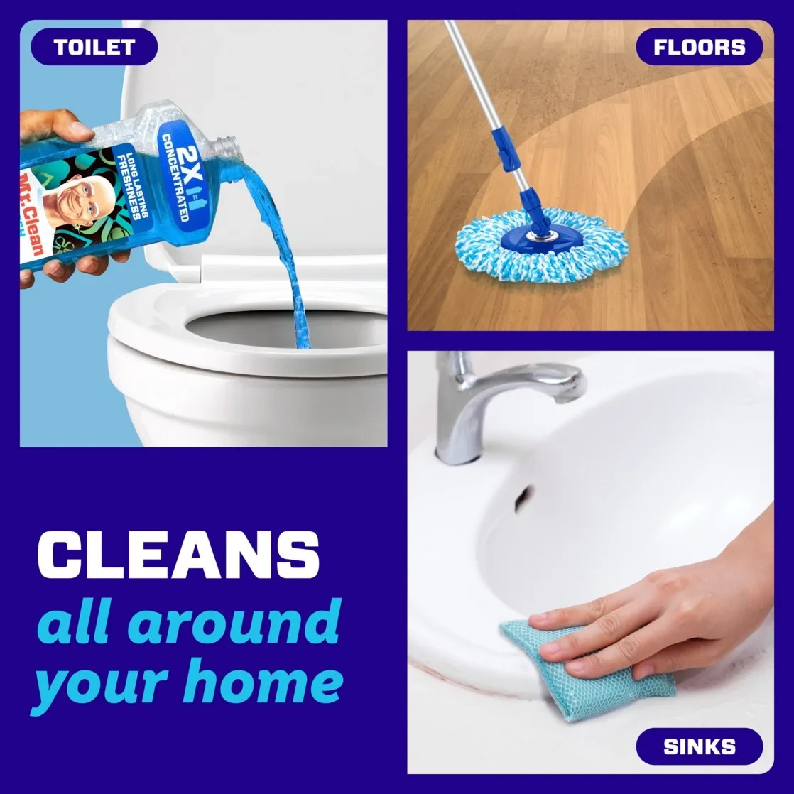 Mr. Clean 2X Concentrated Multi-Surface Cleaner 41 fl oz Unstopables Fresh Scent