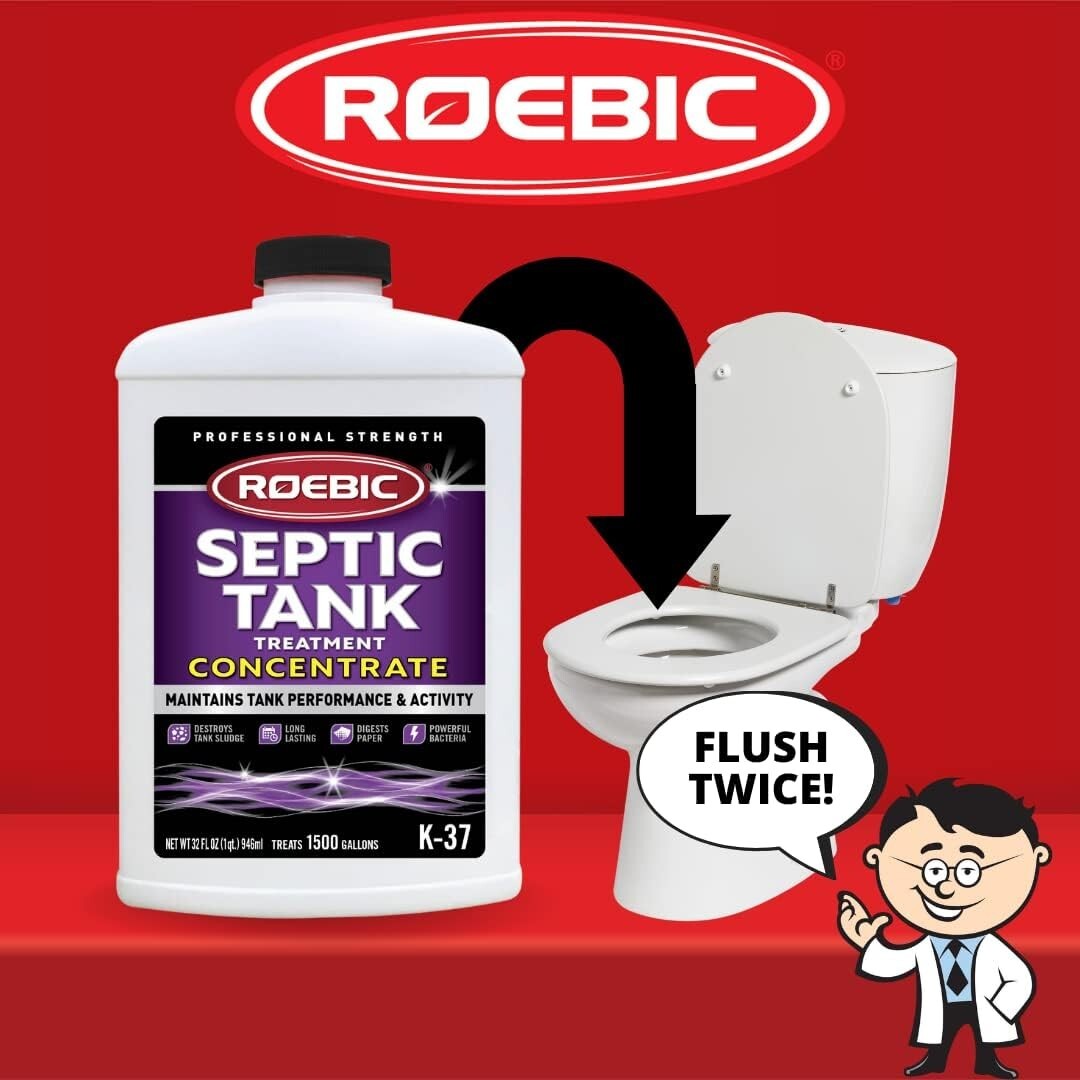 Roebic K-37-Q Septic Tank Treatment: Removes Clogs, Environmentally Friendly Bac