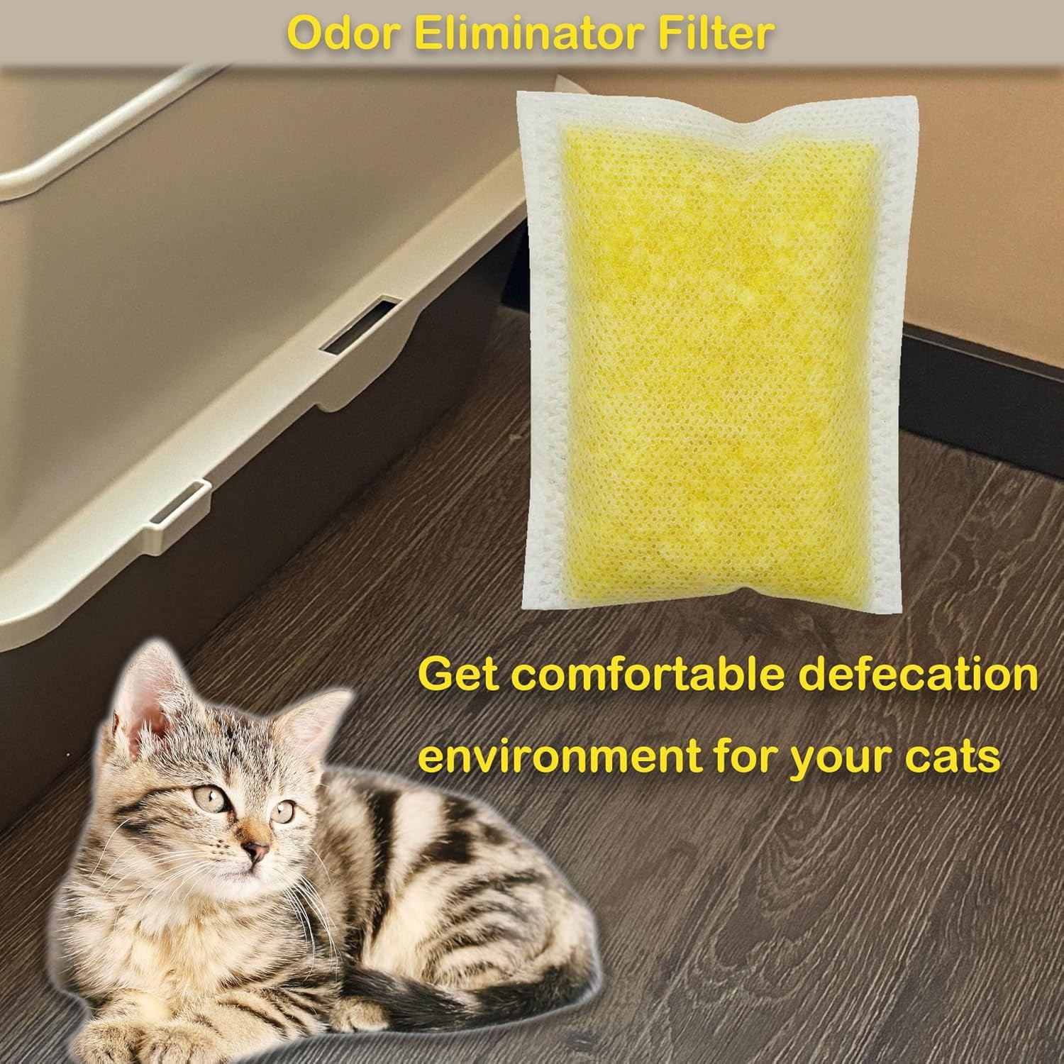 6 Pack Odor Removing Refills Compatible with Whisker OdorTrap Pod, for Litter-Ro