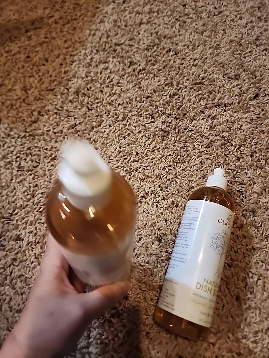 Puracy Natural Dish Soap Organic Lemongrass Set of 2 NEW