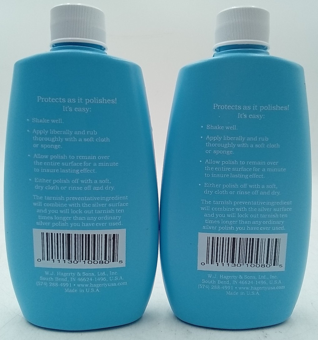 Hagerty Silversmiths’ Polish Professional Silver Cleaner & Tarnish 8oz 2 Pack