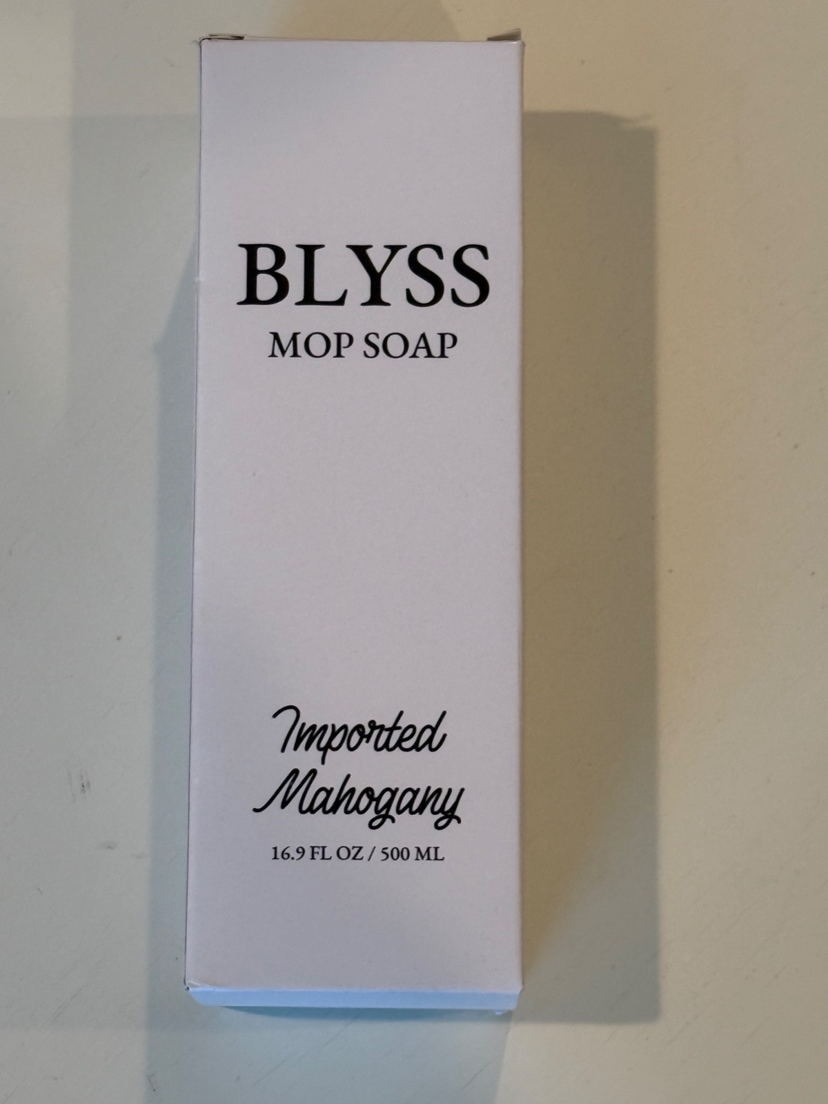 blyss MOP SOAP Fragrance IMPORTED MAHOGANY 16.9 Fl Oz. Floor Cleaner SEALED NEW