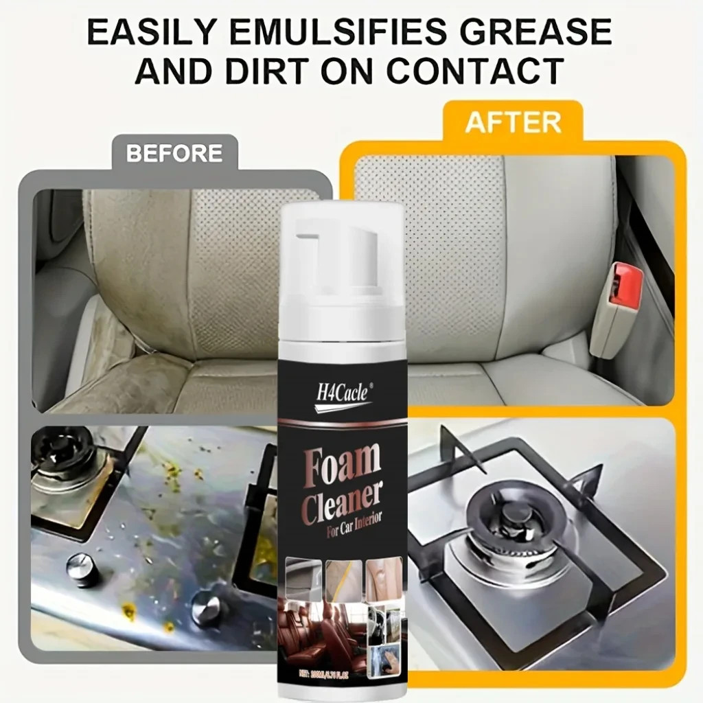 H4Cacle Multifunctional Foam Cleaner Spray 100ml Car Interior and Home