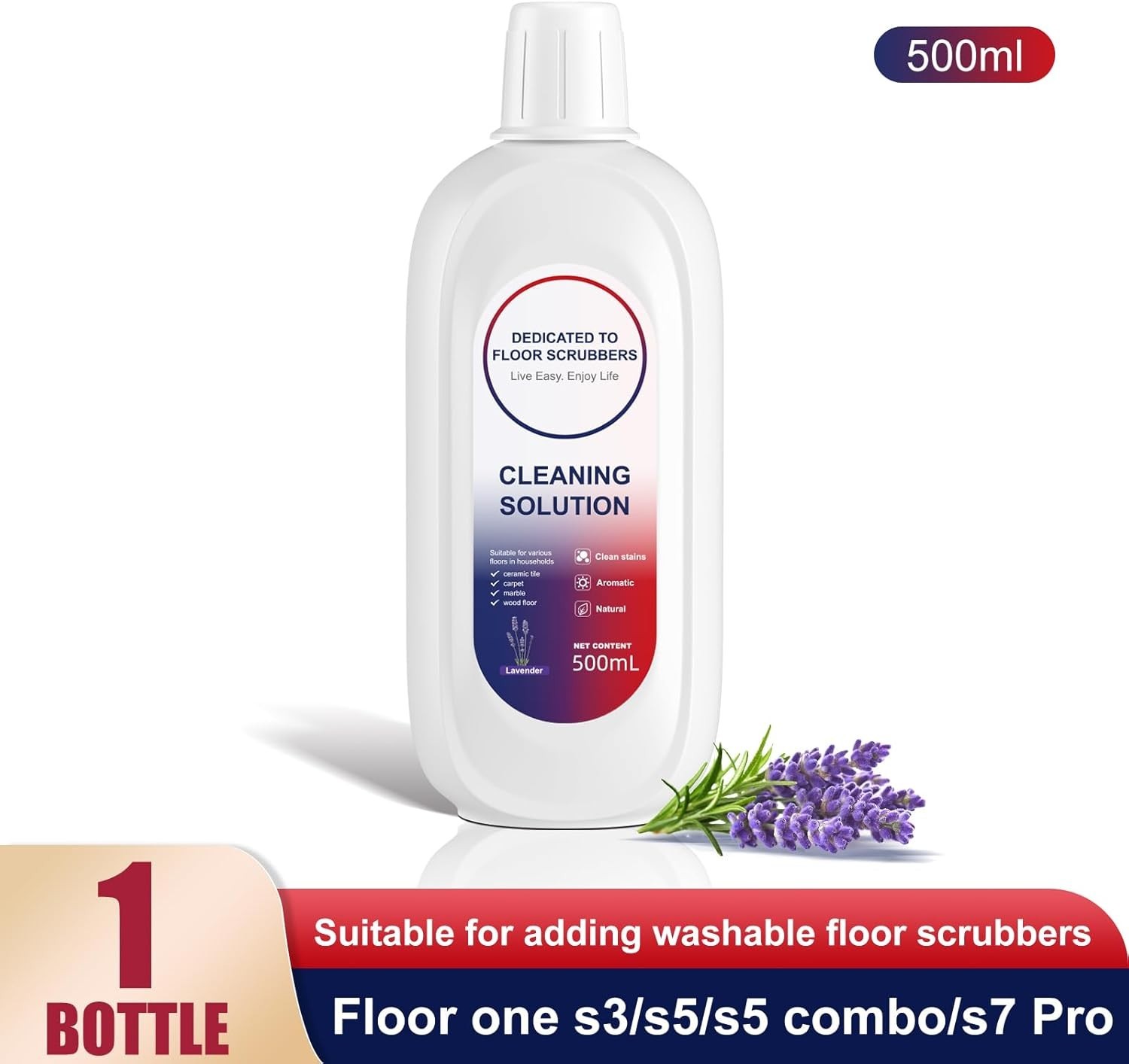 Lavender Scented Floor Cleaning Solution Liquid Concentrate 1 Bottle