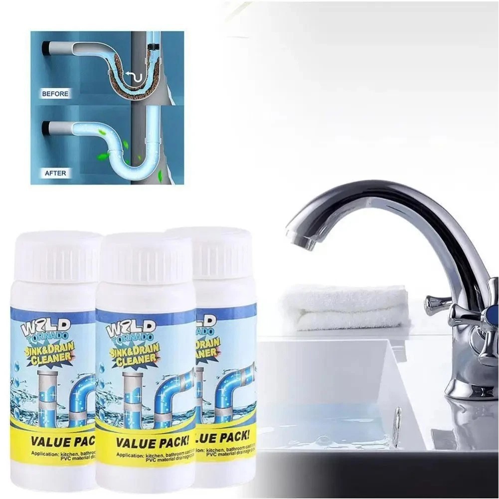 1~5x Wild Tornado Powerful Sink Drain Cleaner High Efficiency Clogging Cleaner