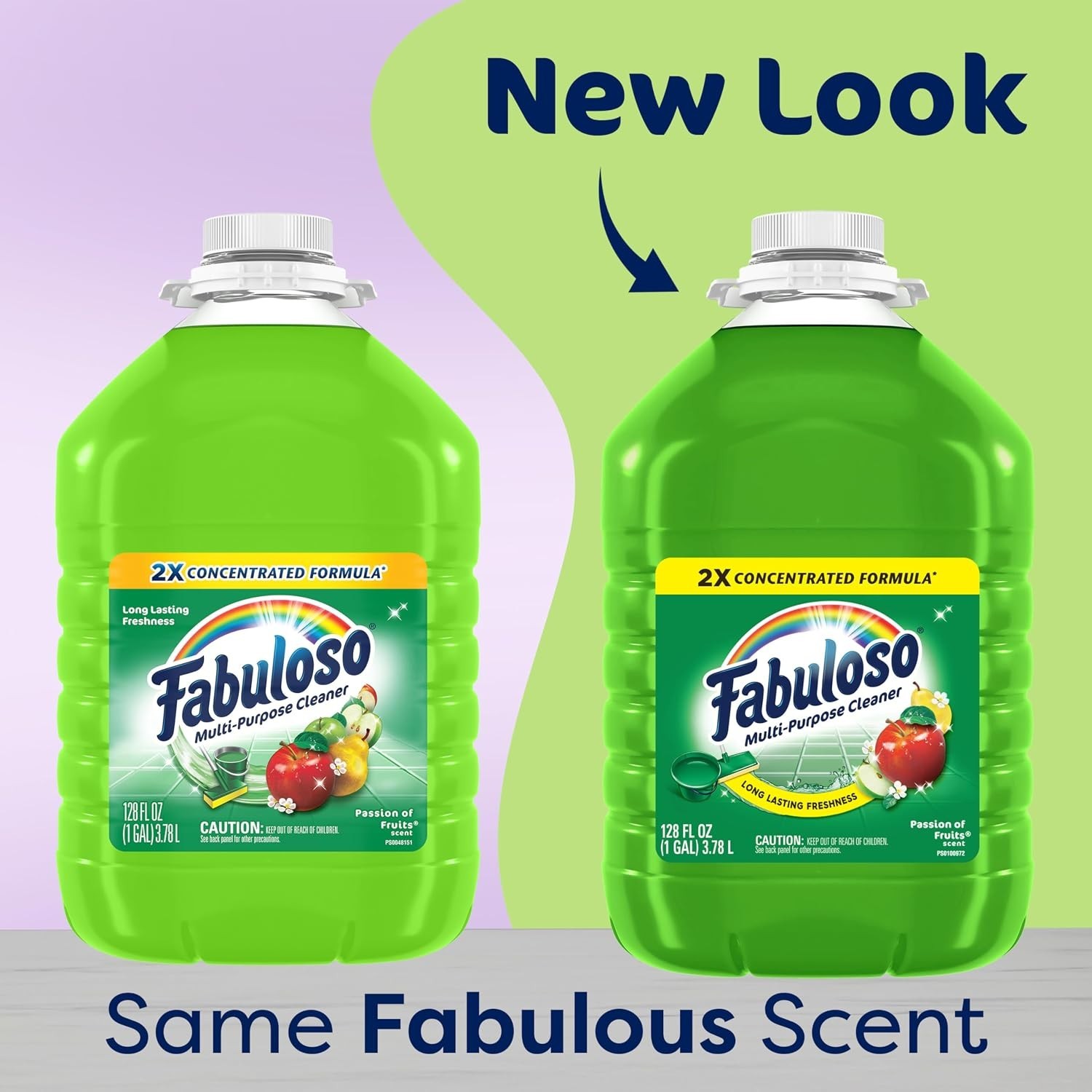 No Rinse Floor Cleaner – 2X Concentrated Passion of Fruits Scent, 128 fl oz