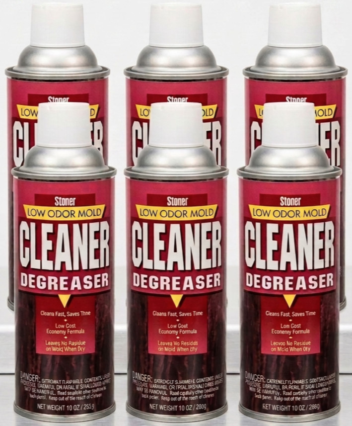 STONER A555 Low Odor Mold Cleaner Degreaser 10 oz LIQUIDATION LOT (6-PACK) – New