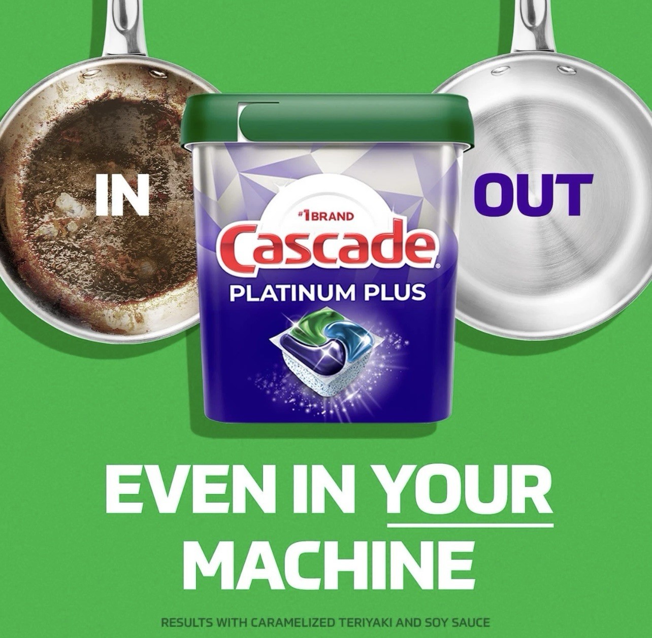 Cascade Platinum Plus ActionPacs Dishwasher Detergent 21 Count Spotless Shine