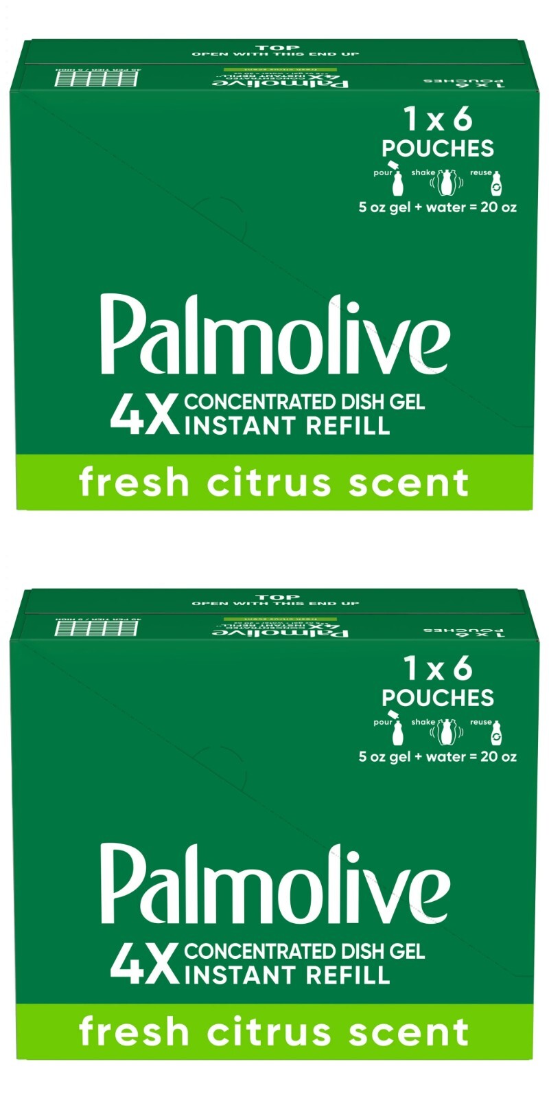 Liquid Dish Soap, Palmolive Concentrate Refill Pouch Original Floral -12 Pack