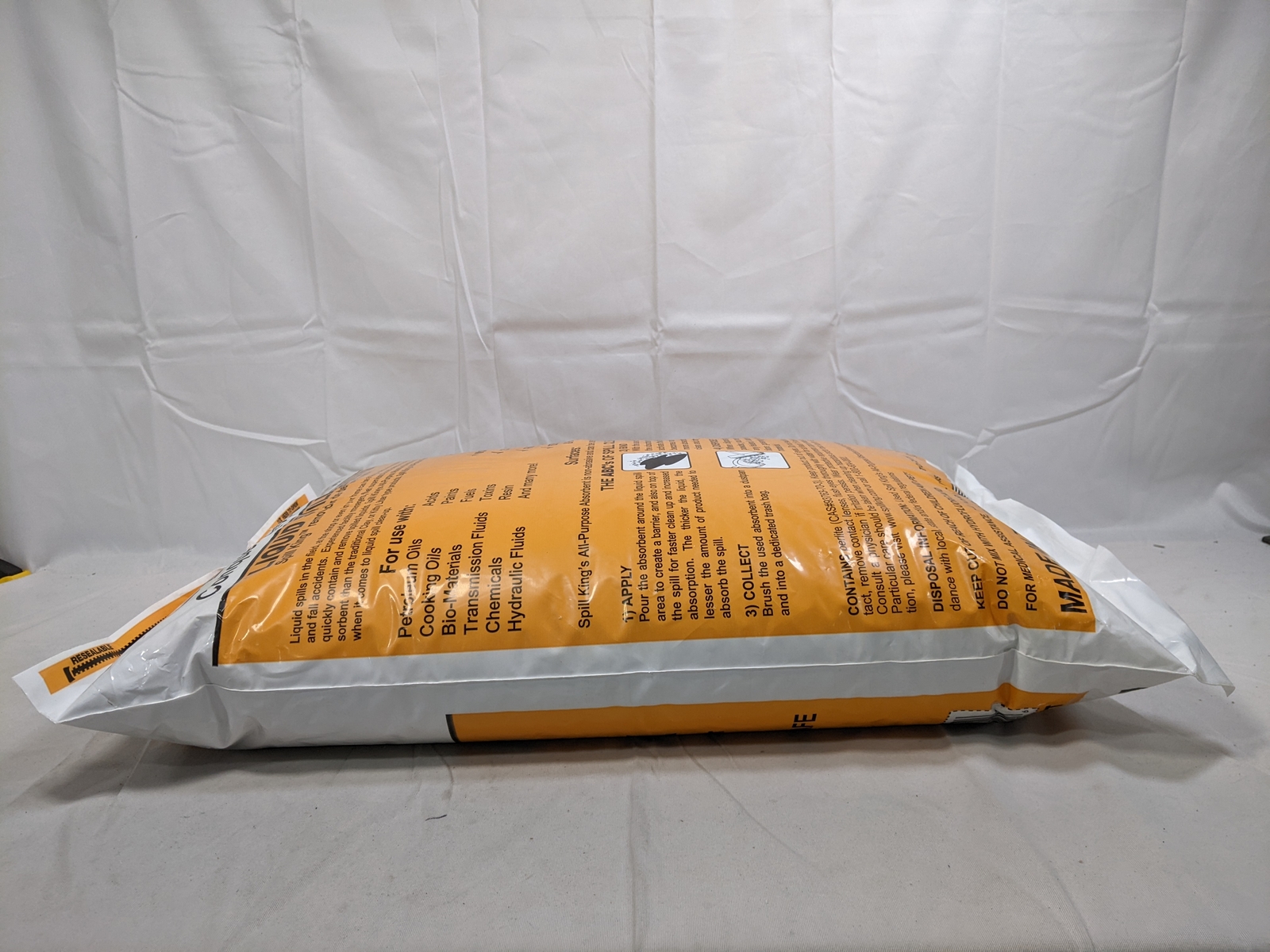 SPILL KING Absorbent Liquid Spill Remover 1 Bag 1.5 CU FT. Environmentally Safe