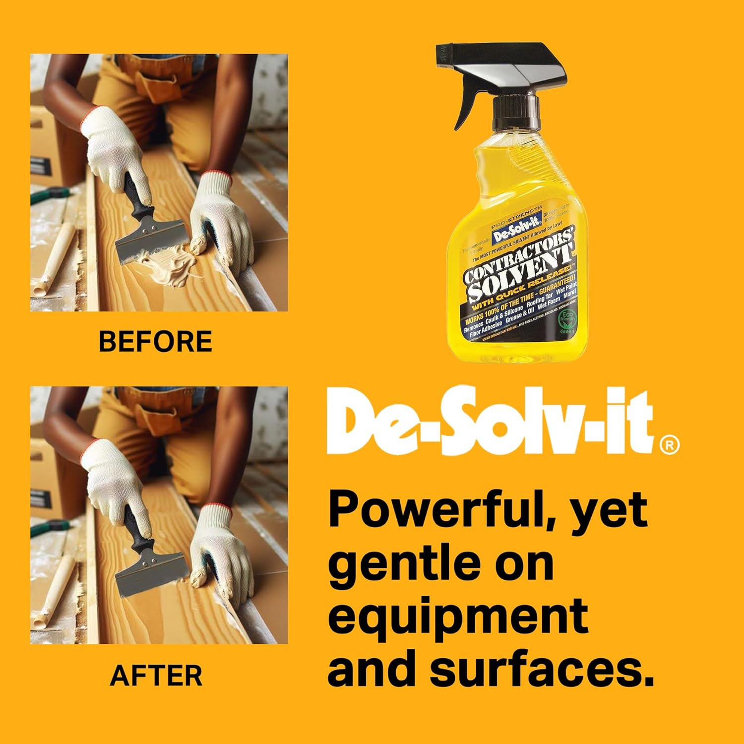 Orange-Sol De-Solv-It® Pro Contractors Solvent™, Versatile Adhesive Remover Spra