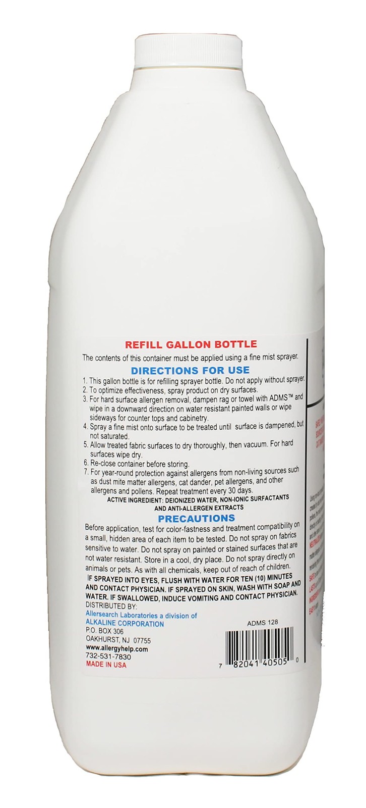 Allersearch ADMS Anti-Allergen Spray 128 Oz