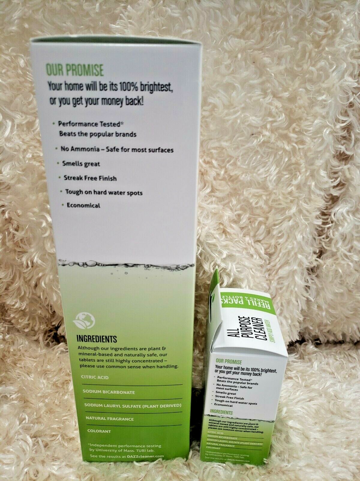 DAZZ All Purpose Cleaner Starter Kit & Refill Packs-Lemon Guava Lot/2 NEW!