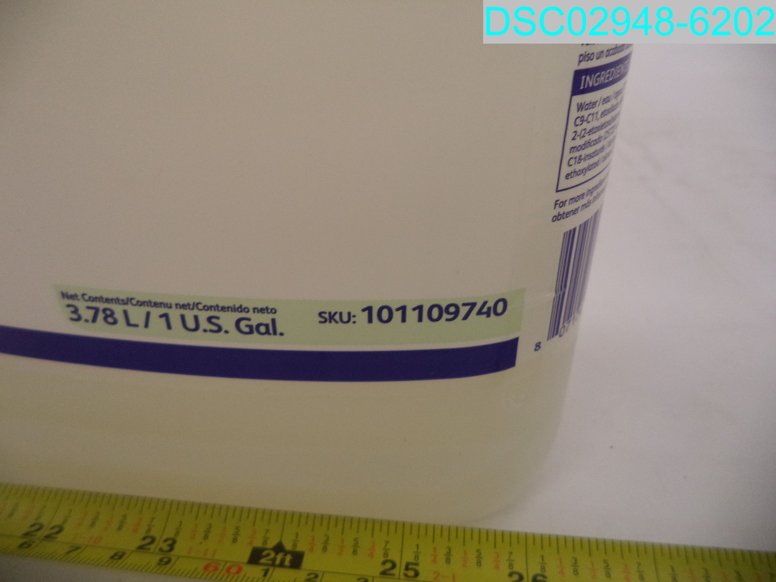 QTY=4GAL(4X 1GAL):101109740 Diversey Snapback Floor Care Maintainer 807174561944