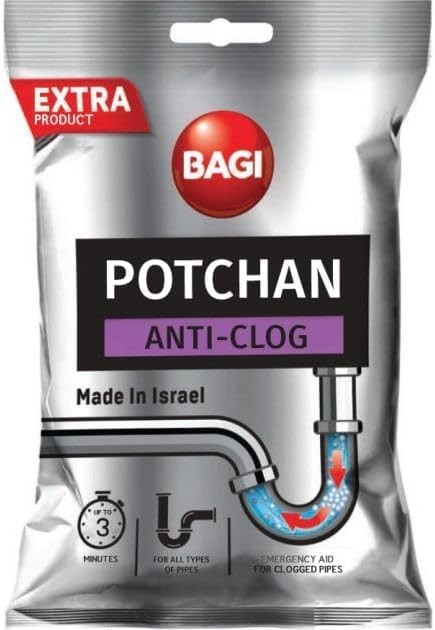 Bagi Potchan Anti-Clog 70g Granules For Blocked Drains & Sewers Kitchen & Bat
