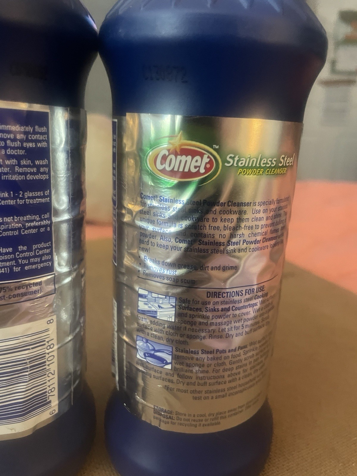 2 New Comet Stainless Steel Powder Cleanser 17 oz.