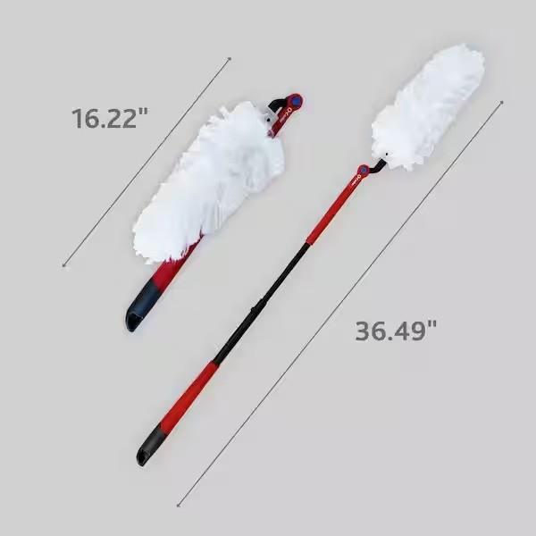O-Cedar Flex & Catch Dusting Kit w/ Stay-On Duster Hook, 5 Refills & 3ft. Handle