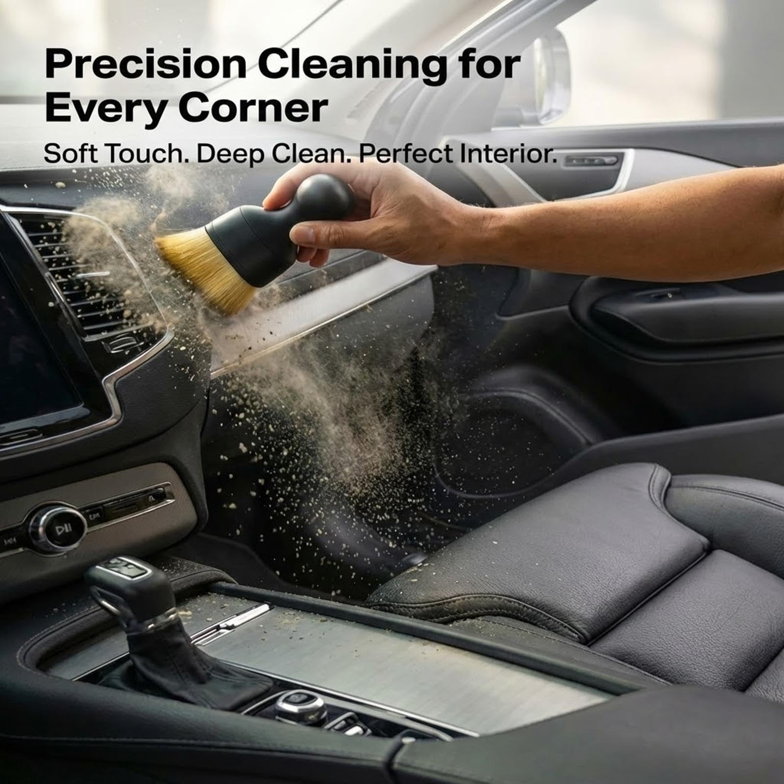 Car Brush Interior, Car Interior Brush, Soft Bristle Car Interior Cleaning Br…