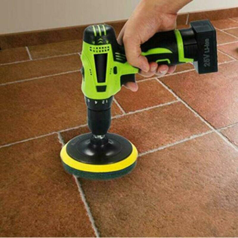7 Pcs 4″ Drill Brush Set Power Scrubber Cleaning Kits Scrub Tub Cleaner