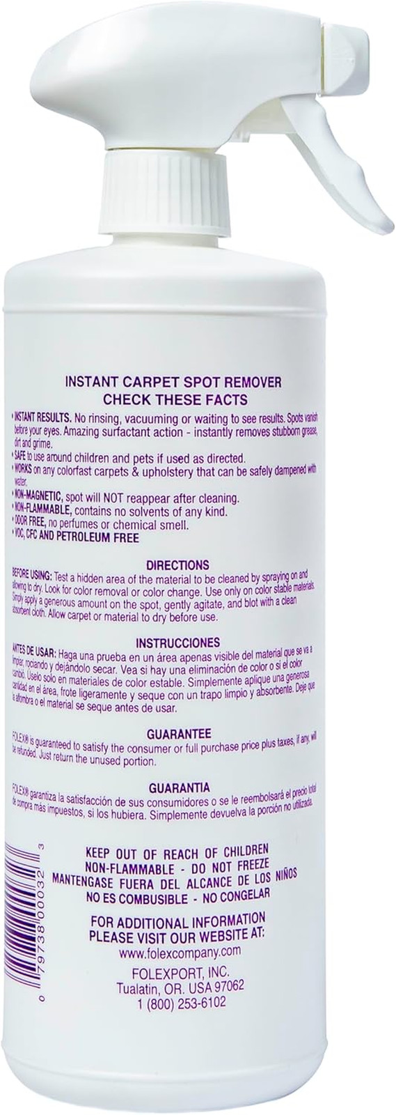 Instant Carpet Spot Remover, 32 Fl Oz (Pack of 2)