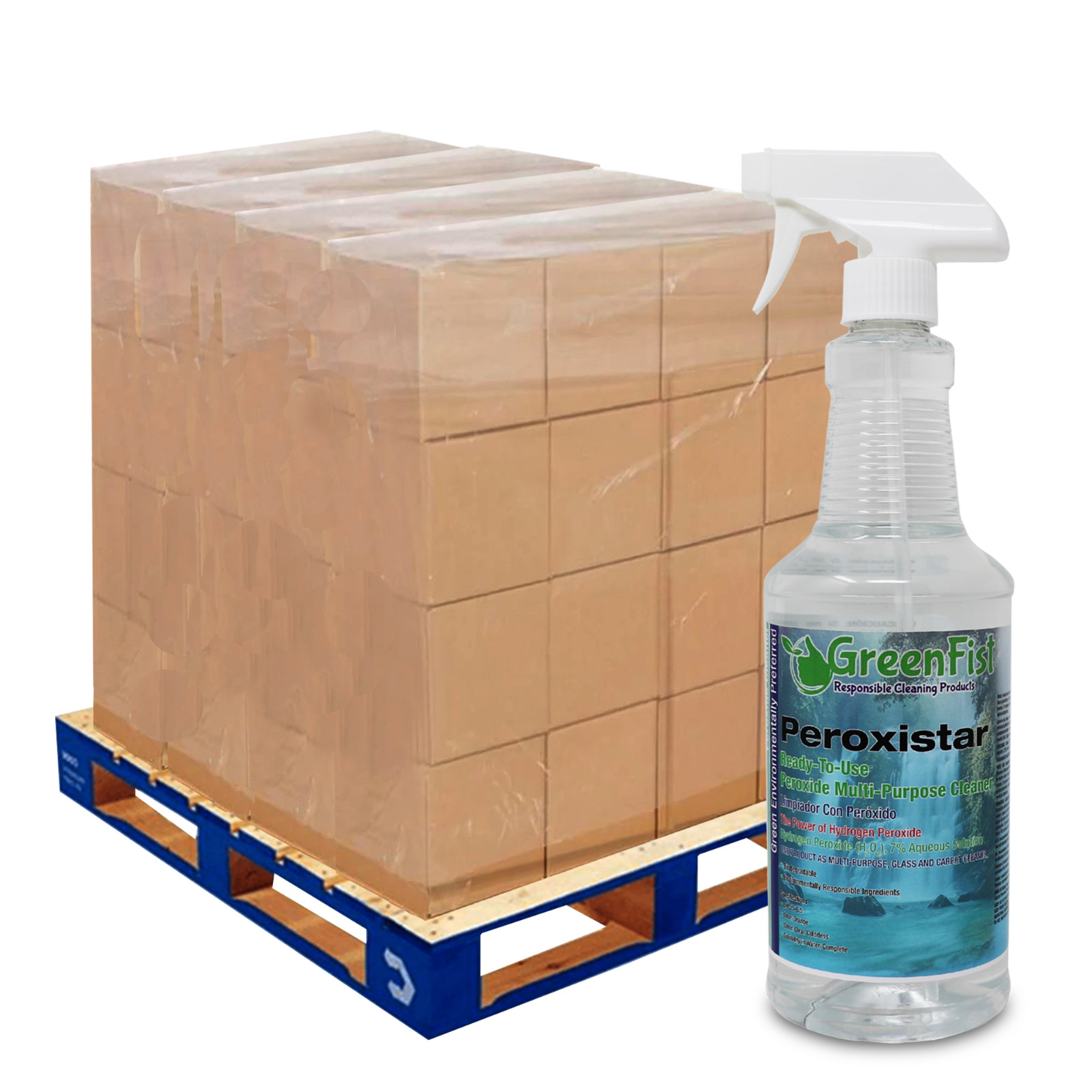 GreenFist Peroxide Cleaner Peroxistar Ready to Use 1 Skid (480 X 1 Quart)