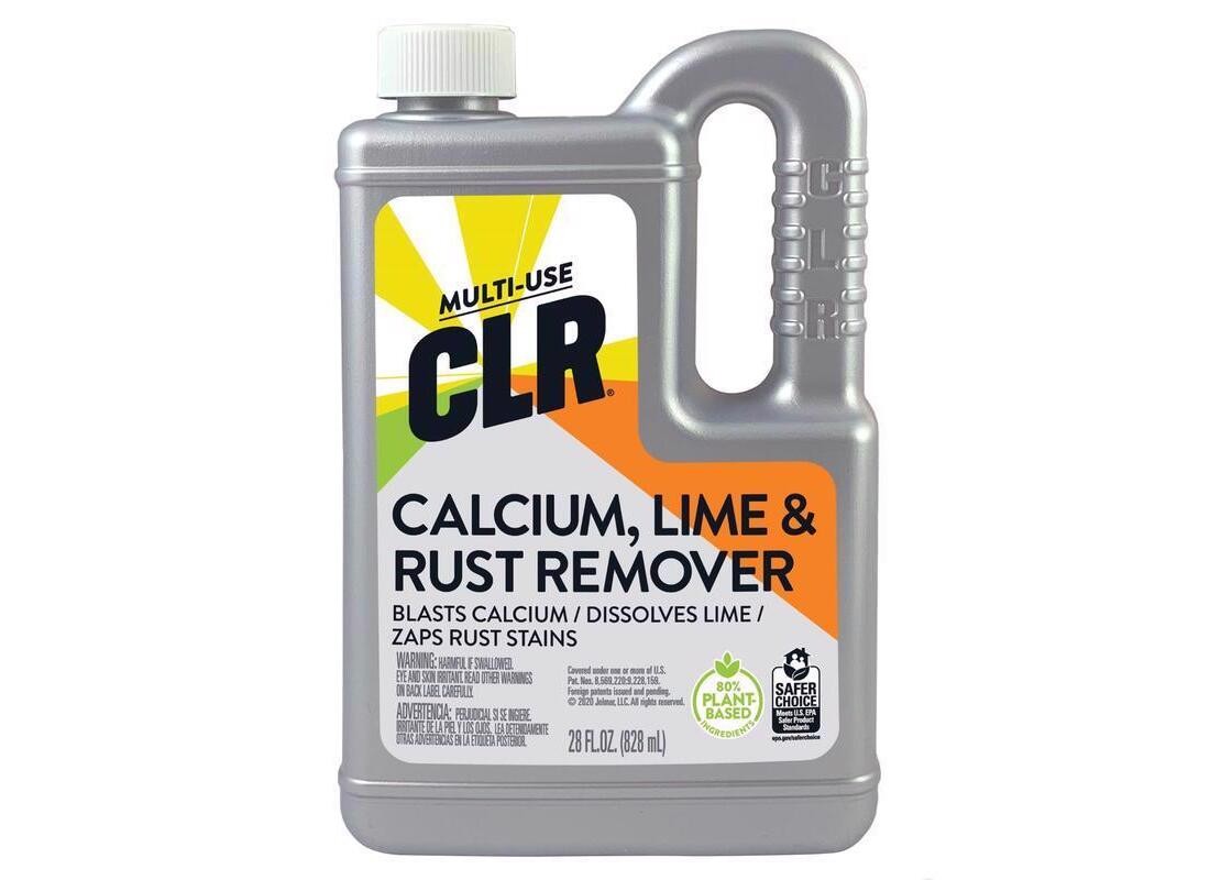 CLR CL-12 Calcium/Lime/Rust Cleaner, 28 oz, Liquid, Slightly Acidic, Lime Green